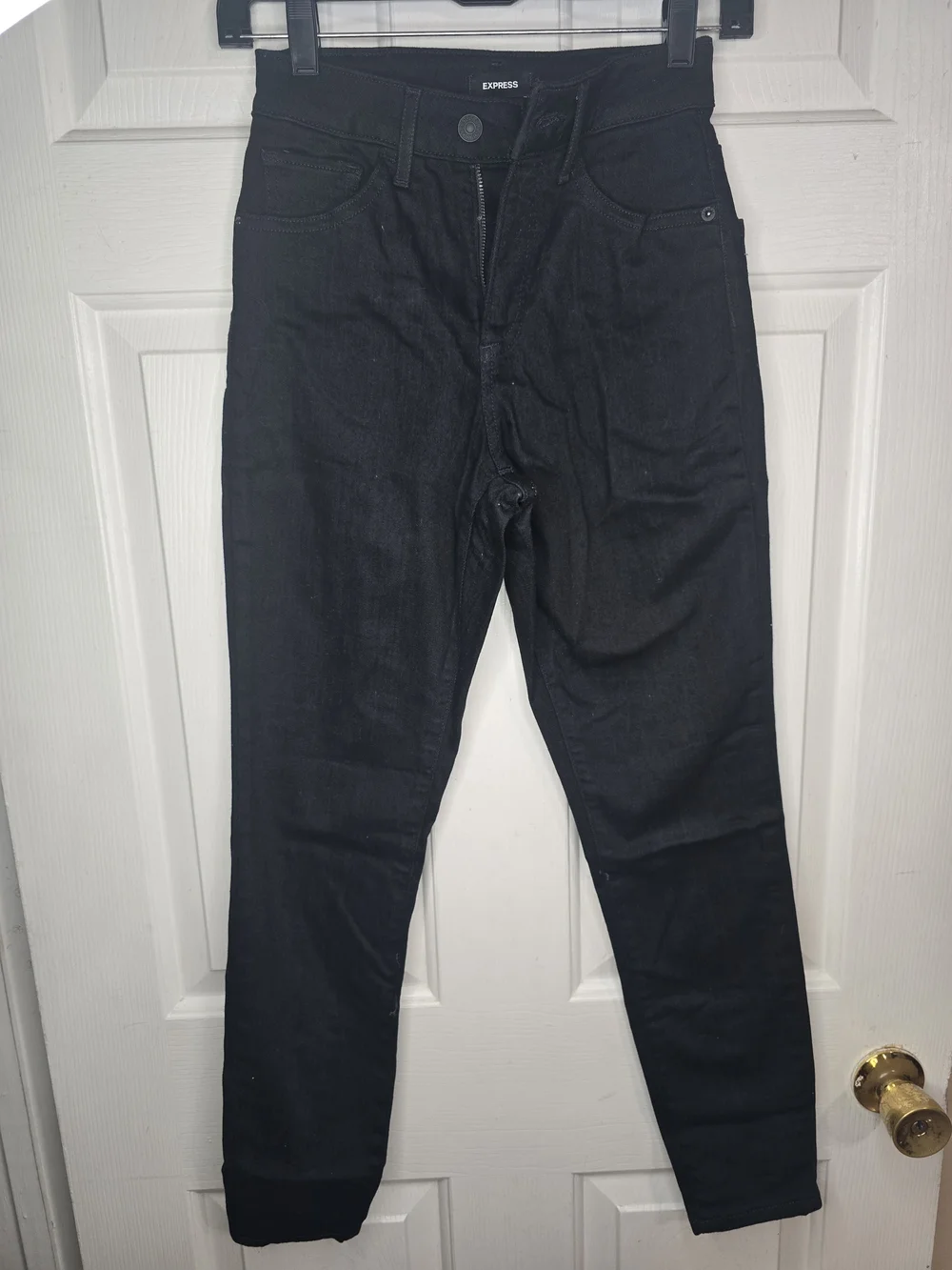 Express Women Black Slim Straight Jeans